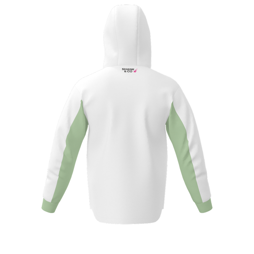 FORE the Mind – Fleece Quarter-Zip Hoodie (Sage)