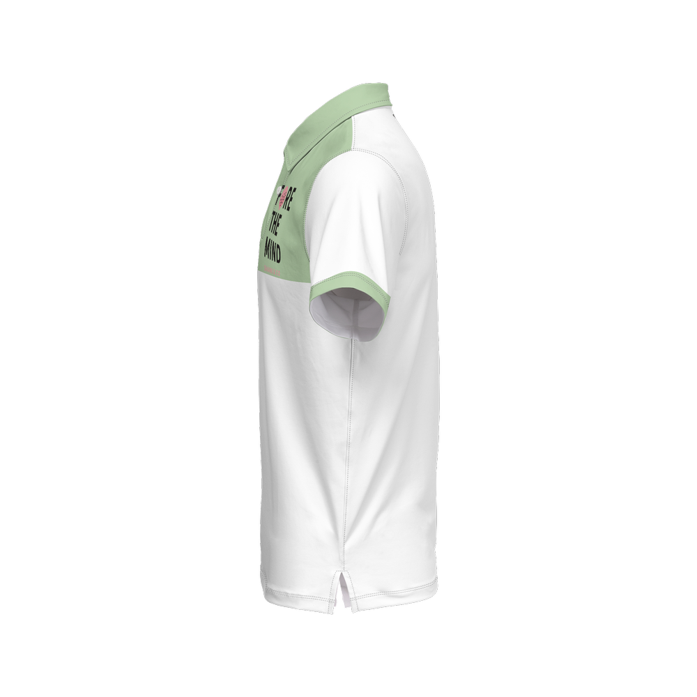 FORE the Mind – Sage/White Performance Polo