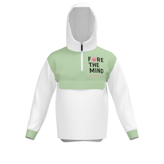 FORE the Mind – Fleece Quarter-Zip Hoodie (Sage)