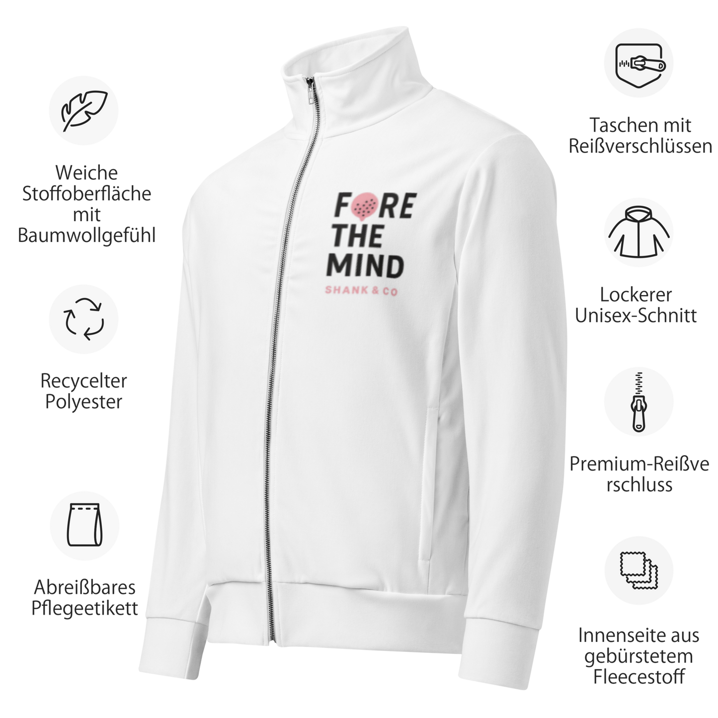 FORE The Mind Track Jacket – White
