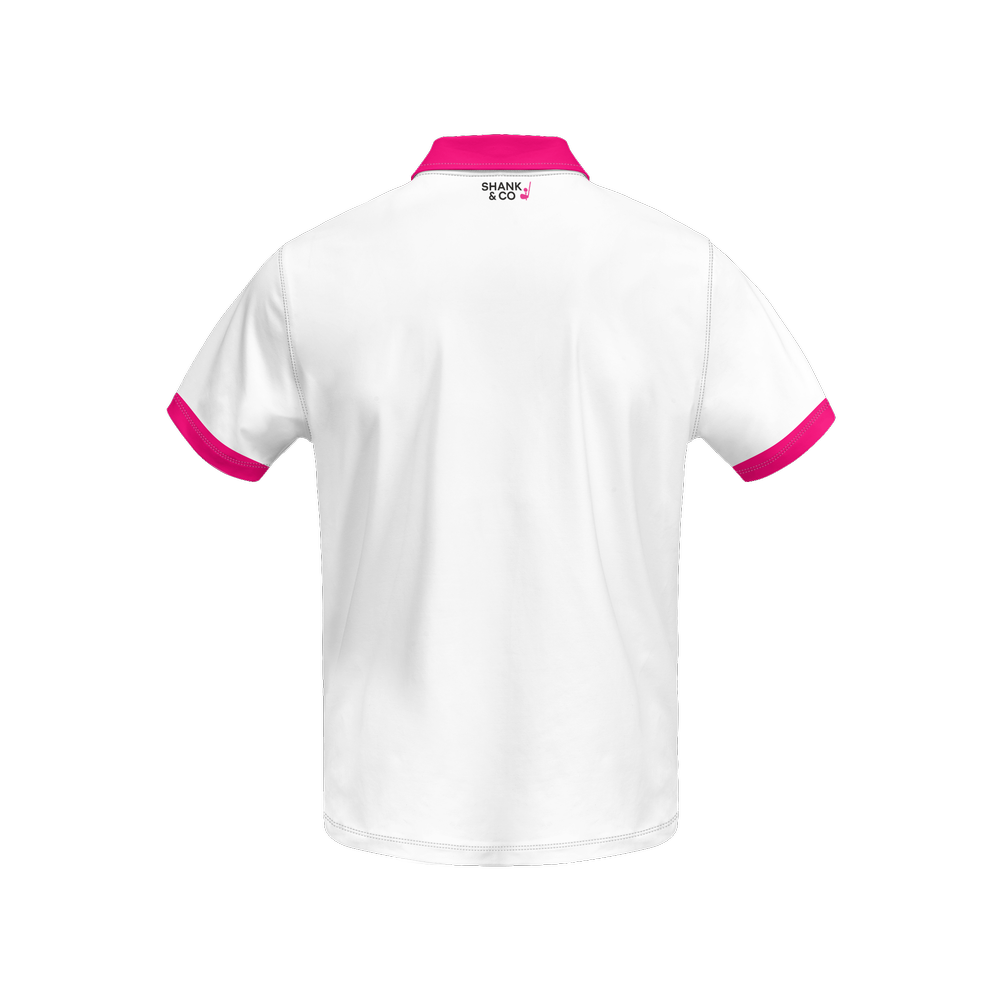 Men's "FORE The Mind"  Polo Shirt in Pink